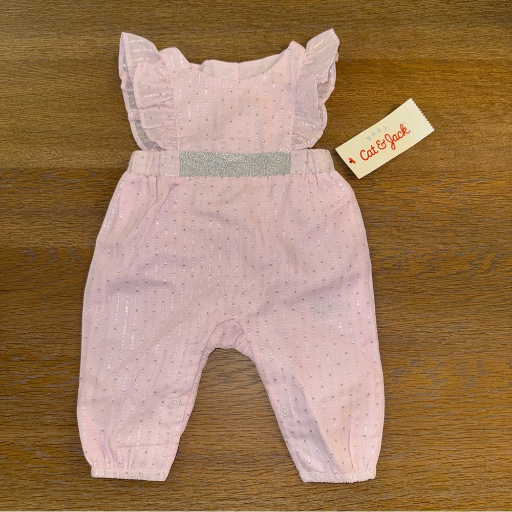 Cat & Jack Pink Baby Romper.